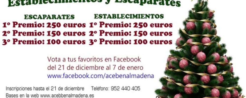 LA ACEB CONVOCA EL CONCURSO DE DECORACIÓN DE NAVIDAD, CON 1.000 EUROS EN PREMIOS
