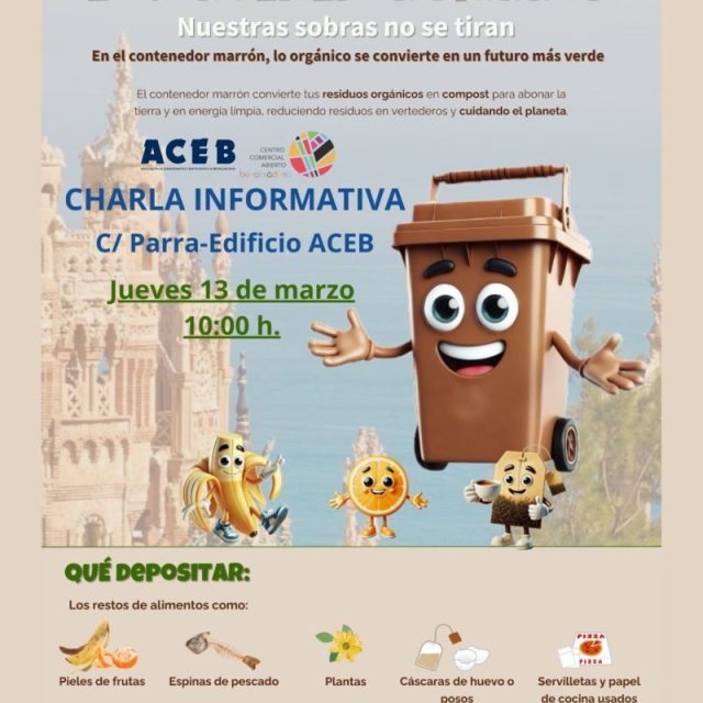 LA SEDE DE ACEB-ACCAB ACOGERÁ EL 13 DE MARZO UNA CHARLA PARA ENSEÑAR EL USO DEL CONTENEDOR MARRÓN