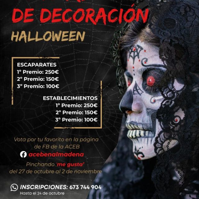 ACEB CONVOCA EL CONCURSO DE DECORACIÓN DE HALLOWEEN, CON 1.000 EUROS EN PREMIOS EN METÁLICO