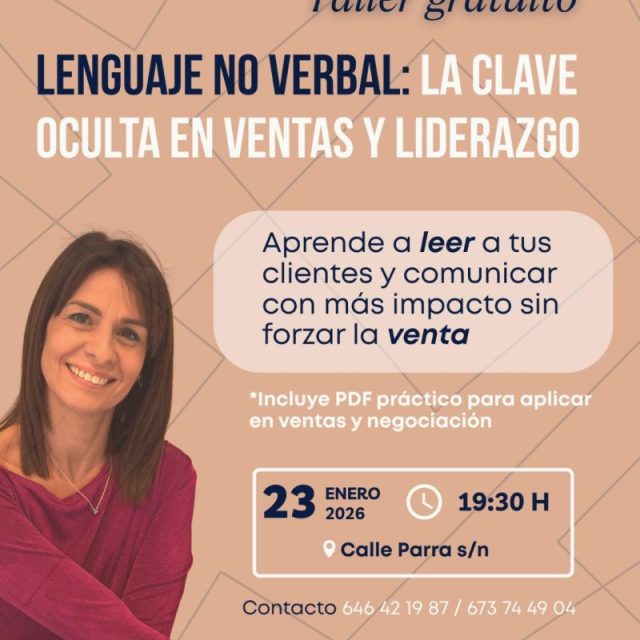 ACEB OFRECE EL 23 DE ENERO EL TALLER GRATUITO ‘LENGUAJE NO VERBAL: LA CLAVE OCULTA EN VENTAS Y LIDERAZGO’
