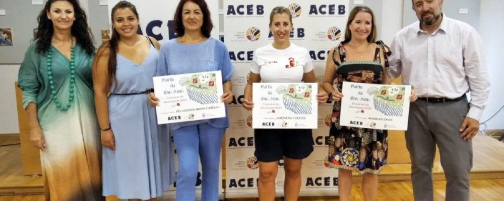 JAMONERÍA FUENTES, MARÍA CABELLO Y MUEBLES DAVID, GANADORES DE LOS CONCURSOS DE FERIA DE SAN JUAN ORGANIZADOS POR LA ACEB