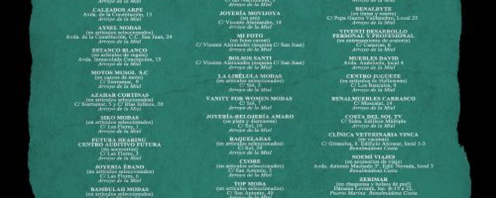 MÁS DE MEDIO CENTENAR DE ESTABLECIMIENTOS OFRECEN GRANDES DESCUENTOS EN EL ‘II VIERNES DEL TERROR’